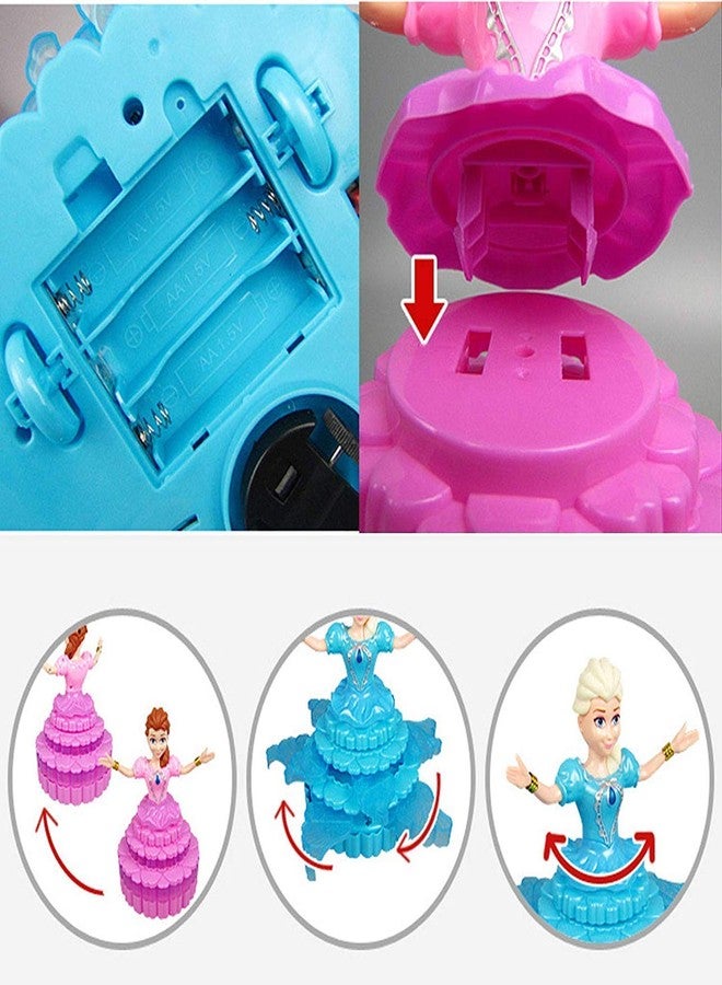 Globular Angal Girl with 360 Rotation 3 d Light and Musical Sound, Dancing Rotating Musical Fairy Princes Angal Doll for Kids (Any one Design Send) - Image 5